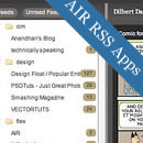 Why not try an Adobe AIR RSS Feed Reader, its worth it