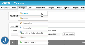 Js Style Admin + Drop Menus