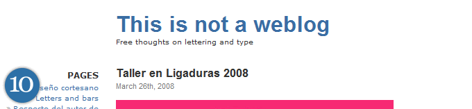 Not a Weblog