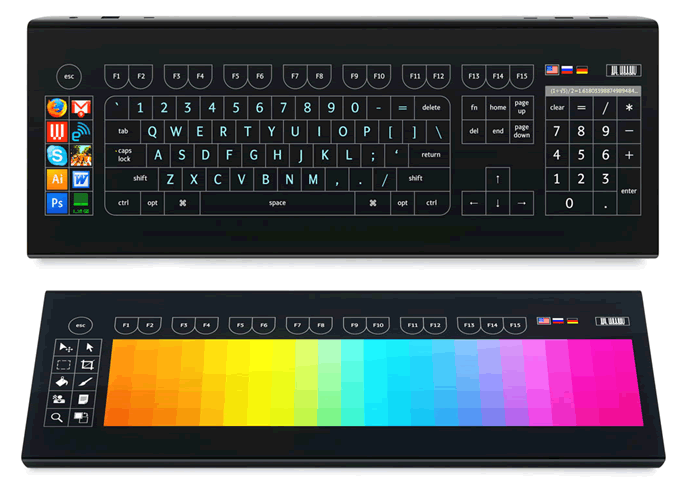 Optimus Tactus Keyboard
