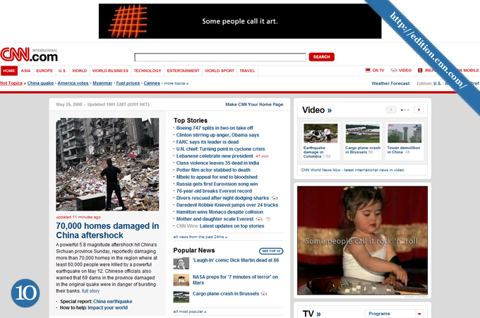 Magazine Style Website