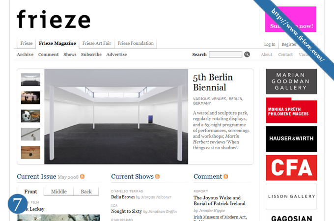 Magazine Style Website
