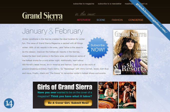 Magazine Style Website