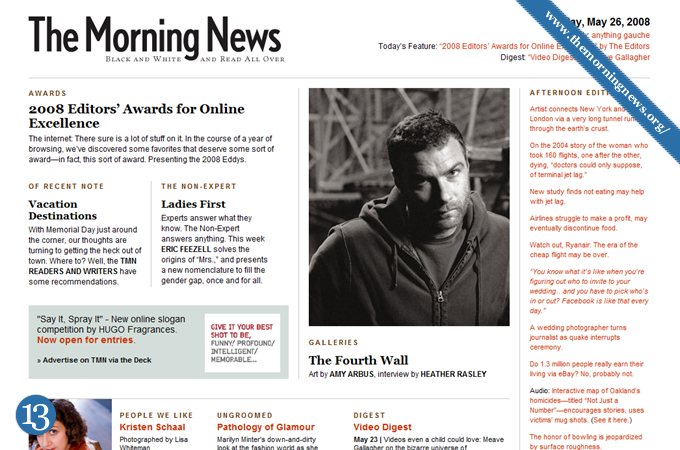 Magazine Style Website