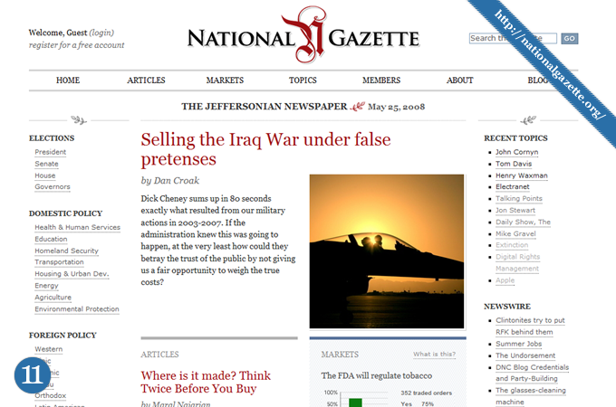Magazine Style Website