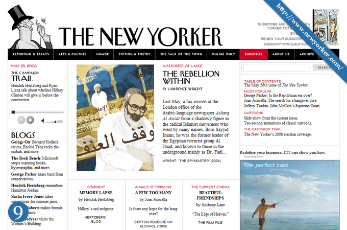 Magazine Style Website