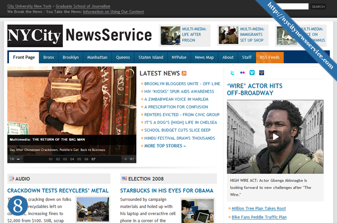 Magazine Style Website