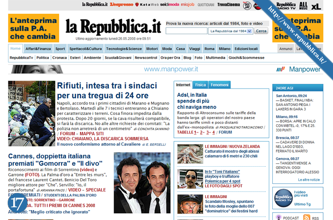 Magazine Style Website