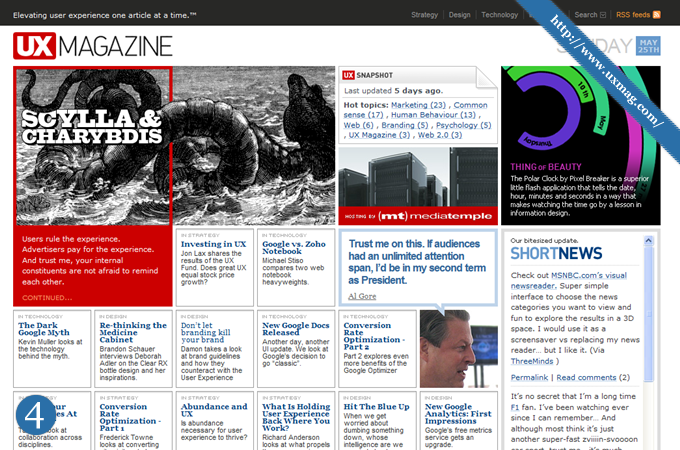 Magazine Style Website