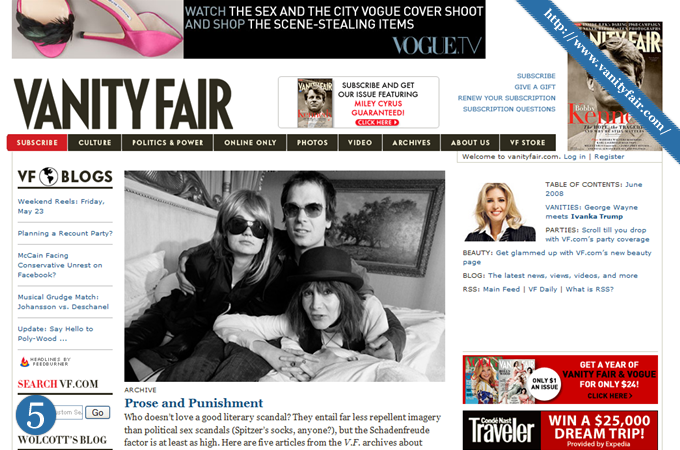Magazine Style Website