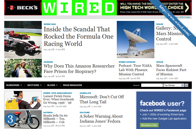 Magazine Style Website