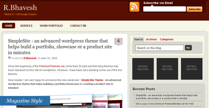 Free Wordpress Theme