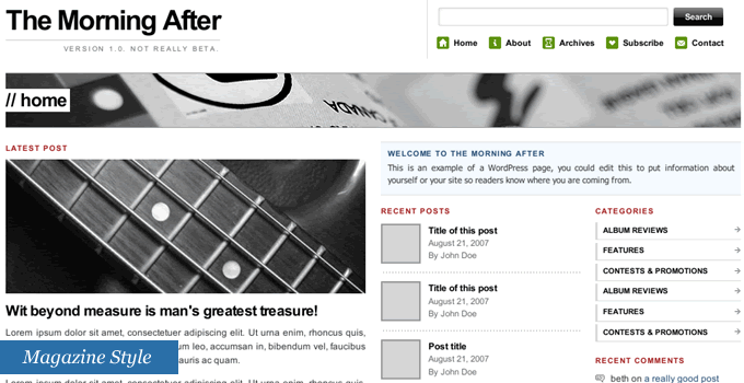 Free Wordpress Theme