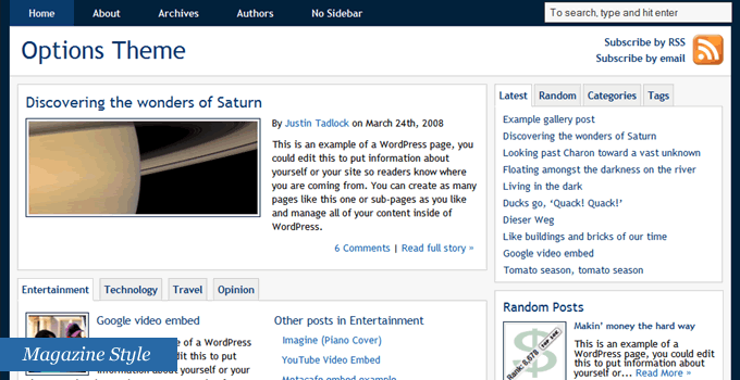 Free Wordpress Theme