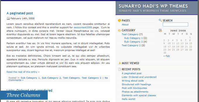 Free Wordpress Theme