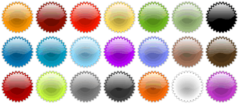 Free Vector Badges – Glass