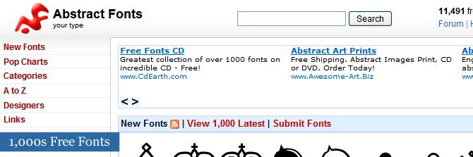 Free Font Directory