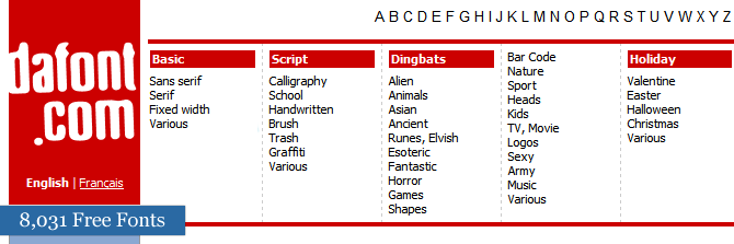 Free Font Directory