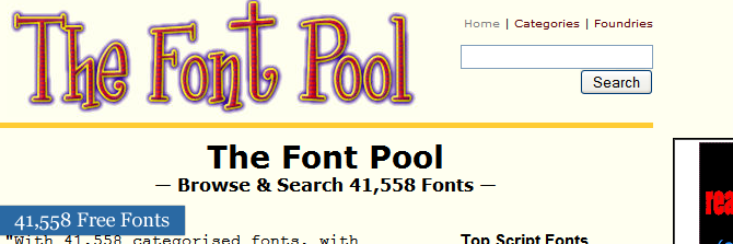 Free Font Directory