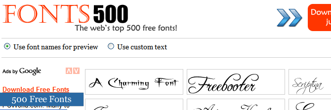 Free Font Directory