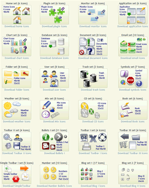 All time free Web Design Icon Sets