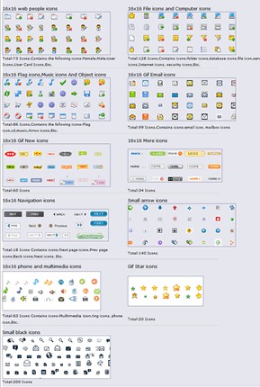 All time free Web Design Icon Sets