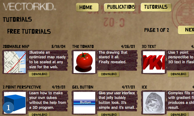 Vector Tutorials Directories