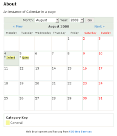 plugin calendario