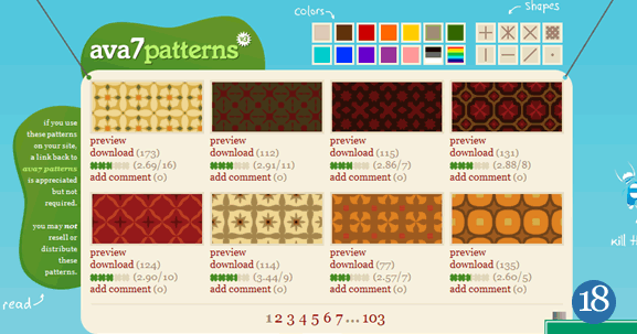 Background and Patterns Resources