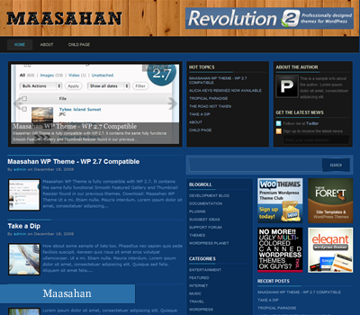30 Amazing and Versatile Wordpress 2.7 Themes