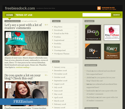 30 Amazing and Versatile Wordpress 2.7 Themes