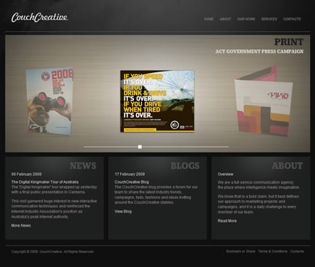 Creative Dark CSS Web Designs