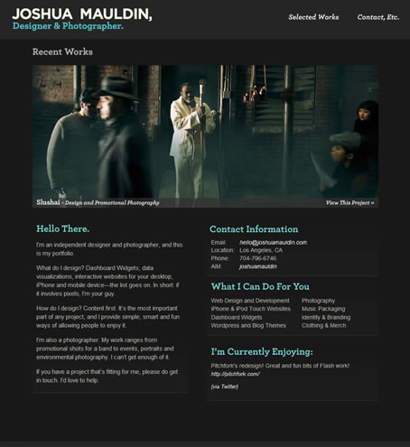 Creative Dark CSS Web Designs