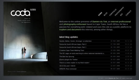 Creative Dark CSS Web Designs