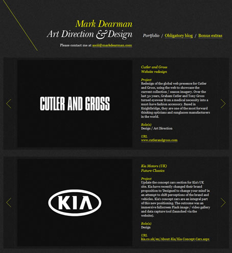 Creative Dark CSS Web Designs