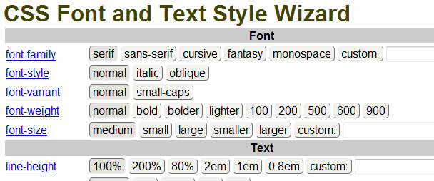 CSS Typography