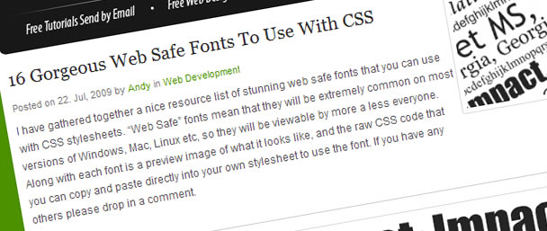 CSS Typography