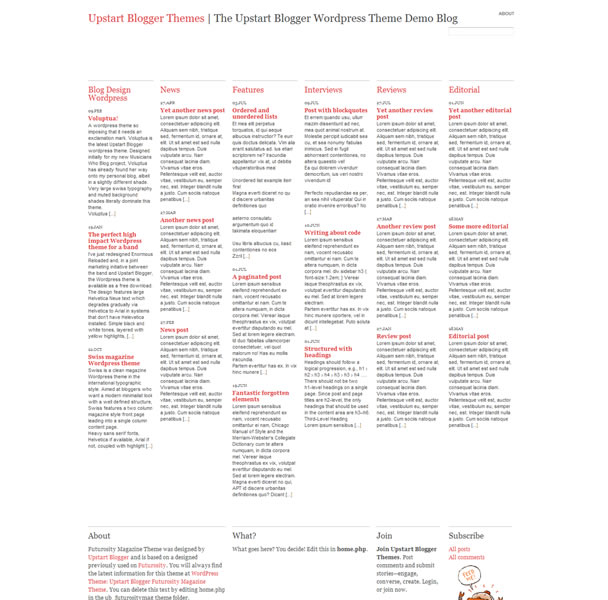 Wordpress Typography Themes
