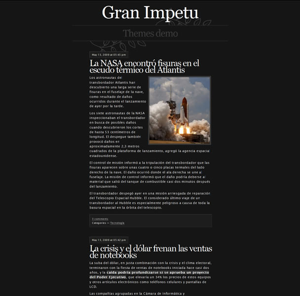 Wordpress Typography Themes