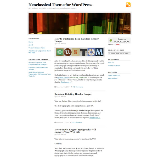 Wordpress Typography Themes