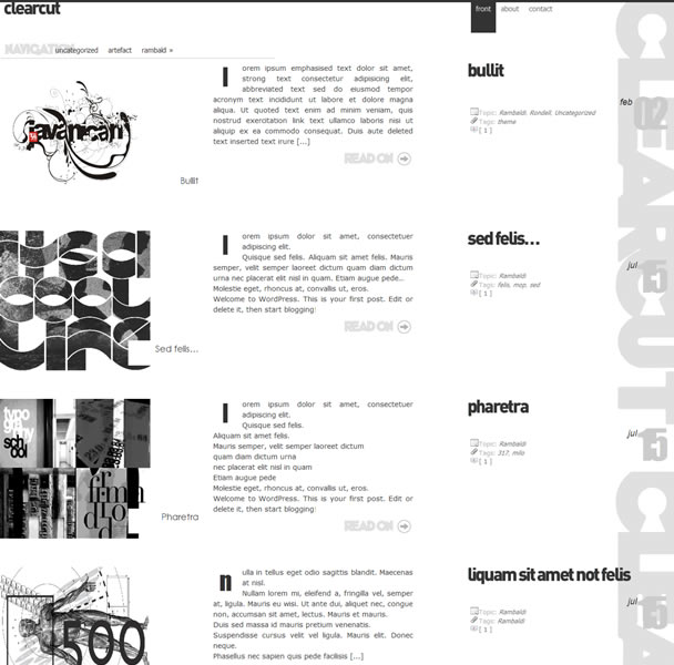 Wordpress Typography Themes
