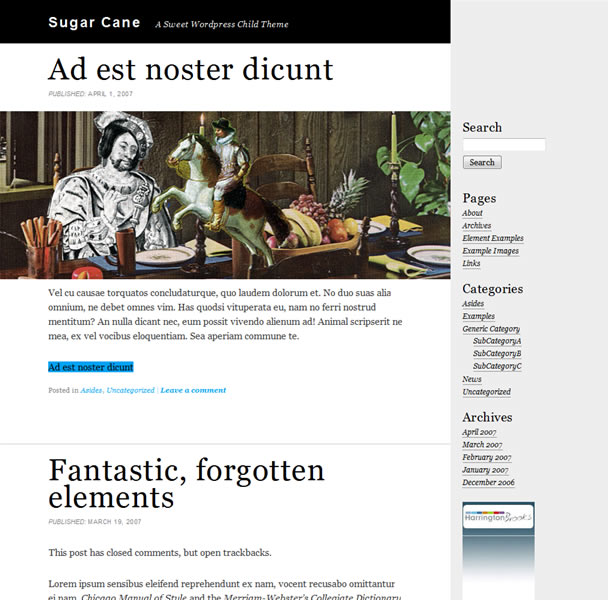 Wordpress Typography Themes