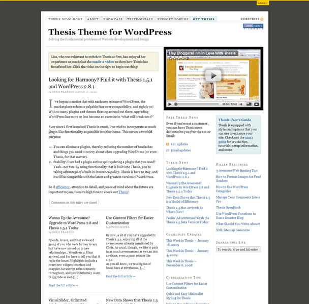 Wordpress Typography Themes