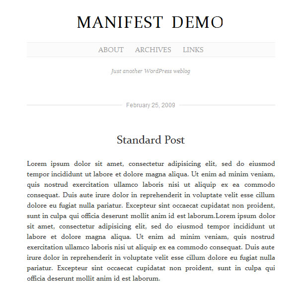 Wordpress Typography Themes
