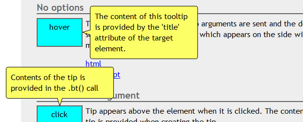 jQuery Tooltip Plugins and Tutorials