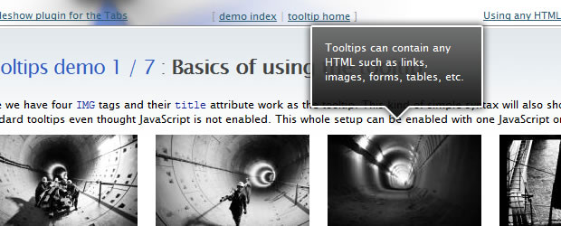 jQuery Tooltip Plugins and Tutorials
