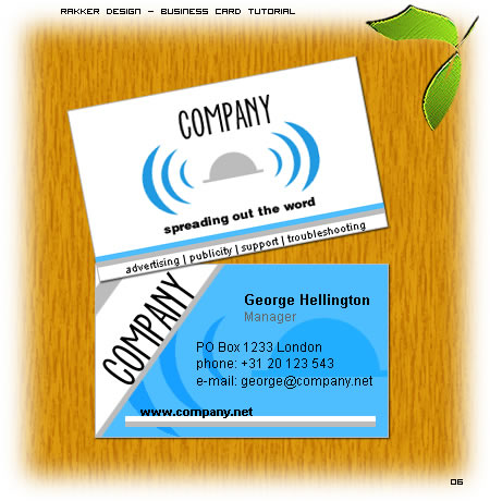 Business Card Photoshop Tutorials and Resources