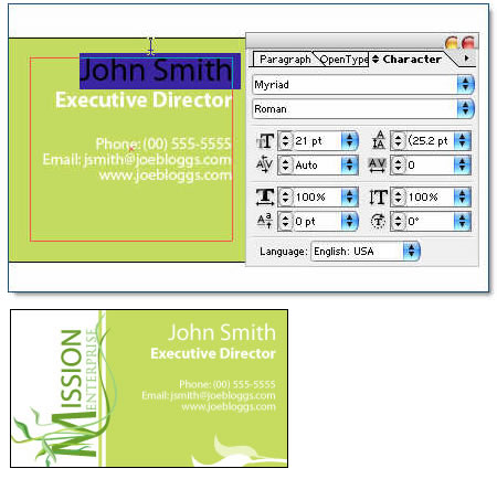 Business Card Photoshop Tutorials and Resources