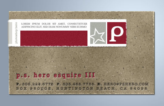Business Card Photoshop Tutorials and Resources