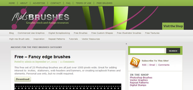 Photoshop Brush Directories and Collections
